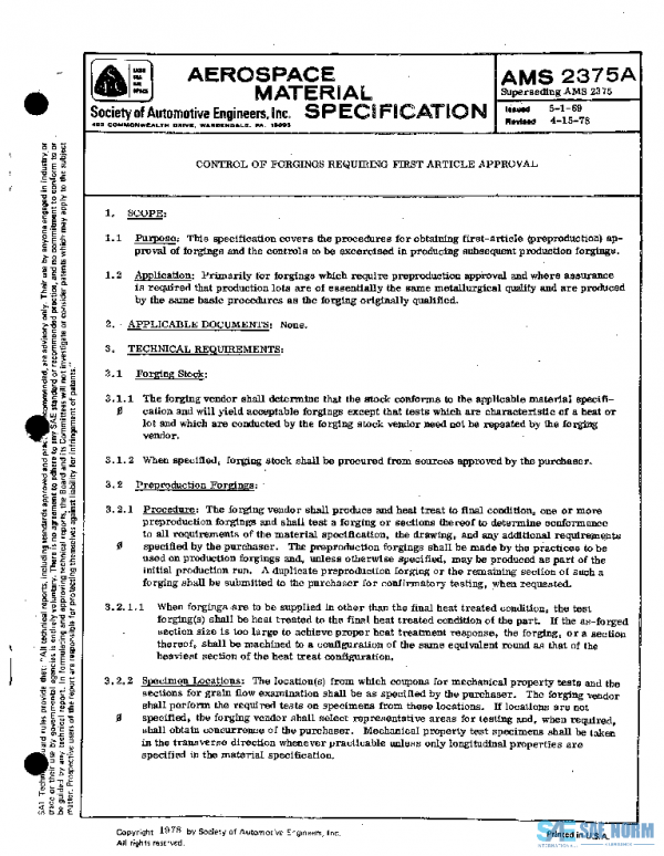 SAE AMS2375A PDF SAE AMS2375A PDF