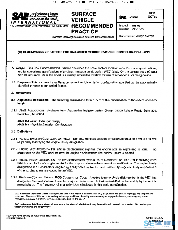 SAE J1892_199310 PDF