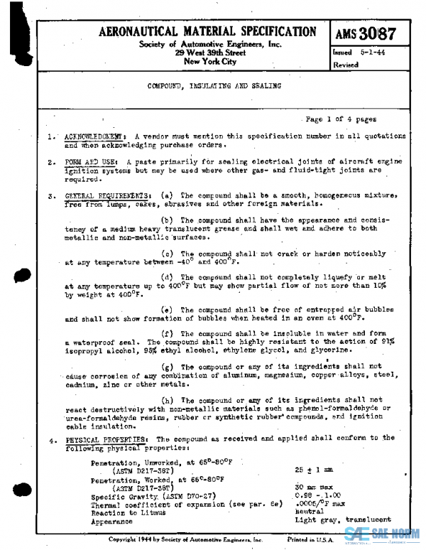 SAE AMS3087 PDF SAE AMS3087 PDF