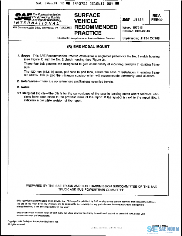 SAE J1134_199202 PDF SAE J1134_199202 PDF