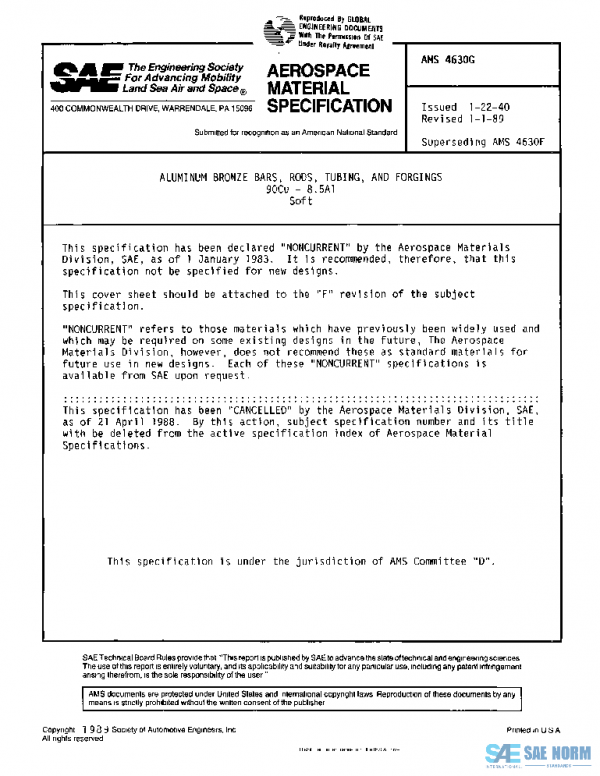 SAE AMS4630G PDF
