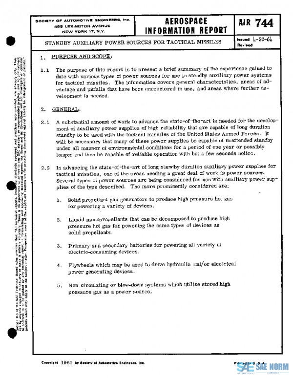 SAE AIR744 PDF SAE AIR744 PDF
