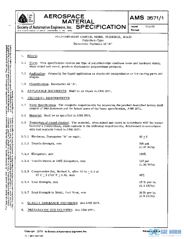 SAE AMS3571/1 PDF