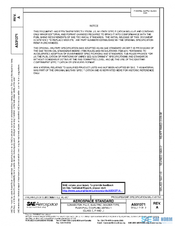 SAE AS31371A PDF SAE AS31371A PDF