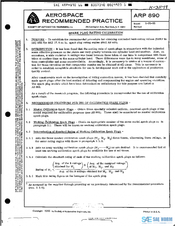 SAE ARP890 PDF SAE ARP890 PDF