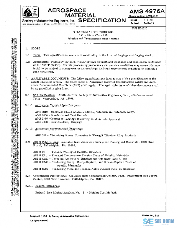 SAE AMS4976A PDF