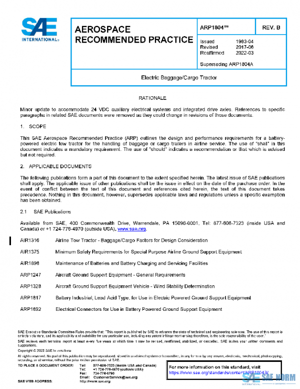 SAE ARP1804B PDF