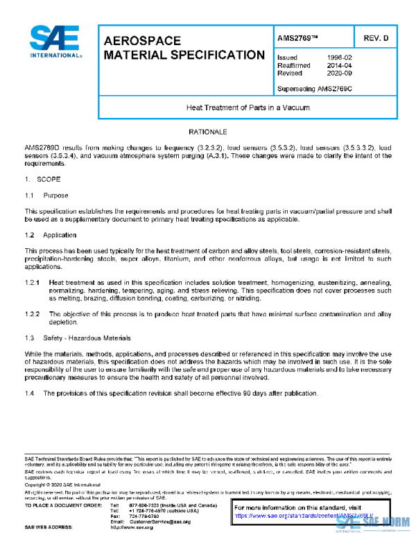 SAE AMS2769D PDF