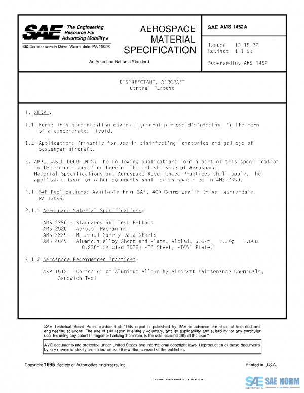 SAE AMS1452A PDF SAE AMS1452A PDF