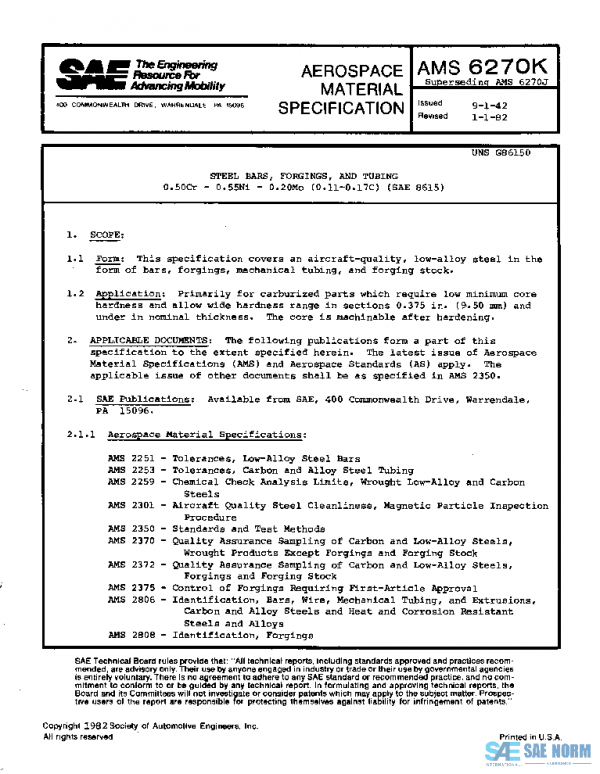 SAE AMS6270K PDF