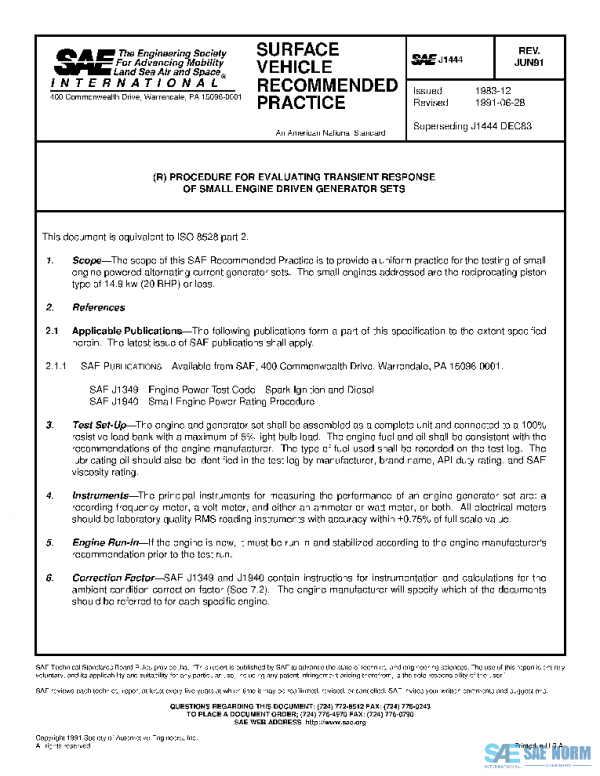 SAE J1444_199106 PDF