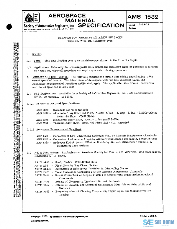 SAE AMS1532 PDF SAE AMS1532 PDF
