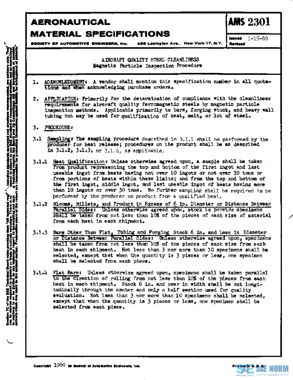 SAE AMS2301 PDF