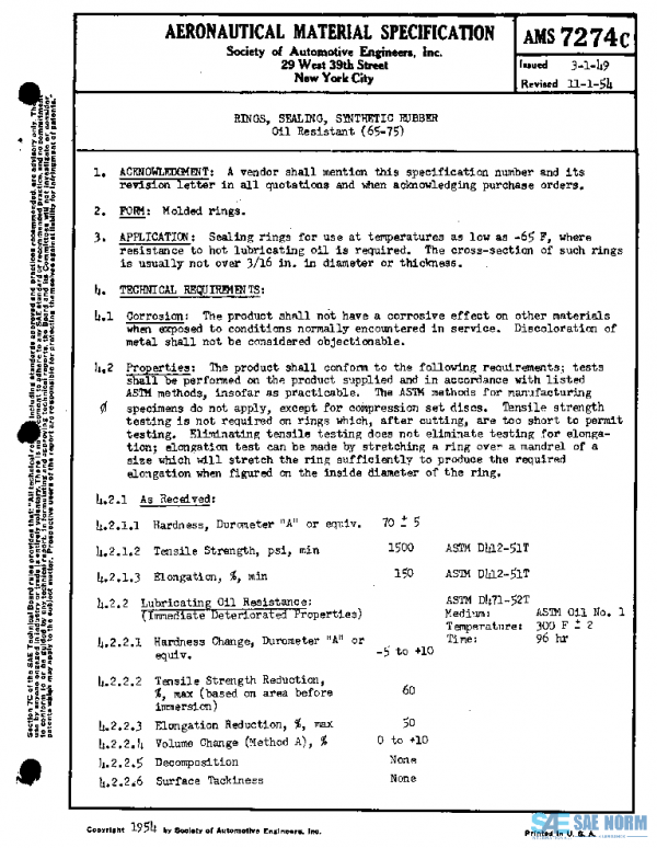 SAE AMS7274C PDF SAE AMS7274C PDF