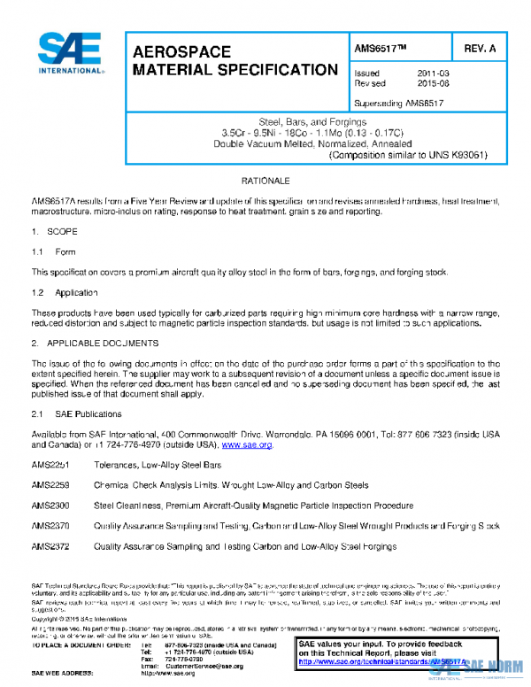 SAE AMS6517A PDF