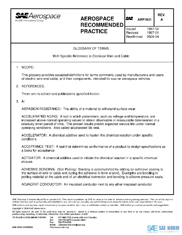 SAE ARP1931A PDF