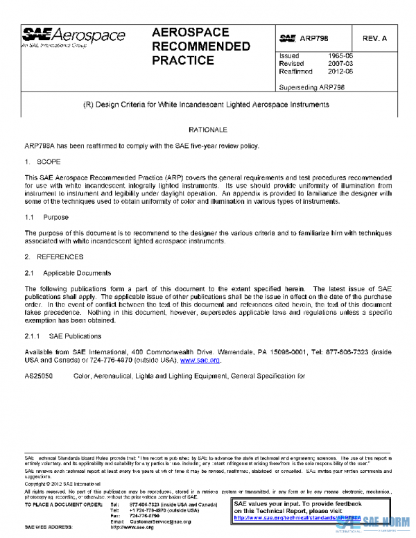 SAE ARP798A PDF