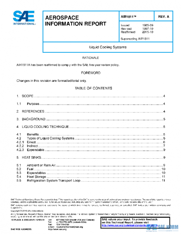 SAE AIR1811A PDF SAE AIR1811A PDF