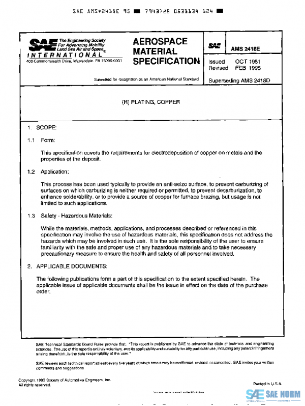 SAE AMS2418E PDF