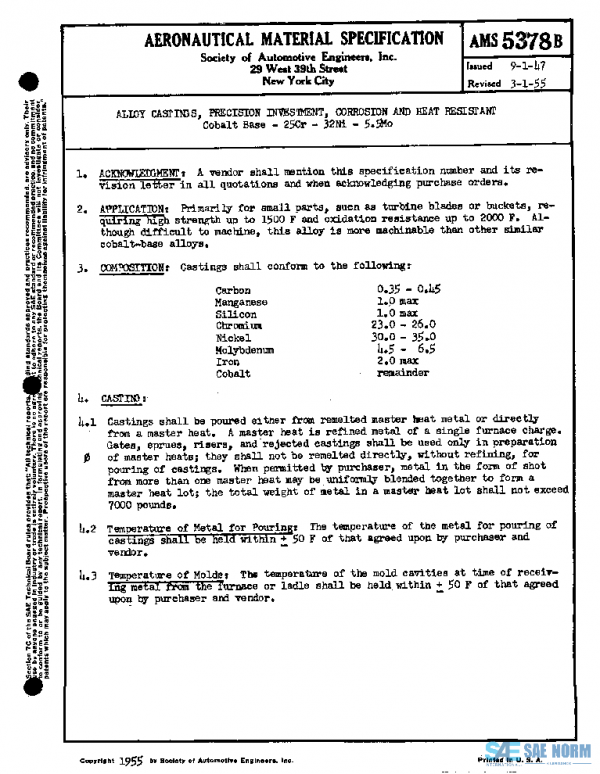 SAE AMS5378B PDF SAE AMS5378B PDF