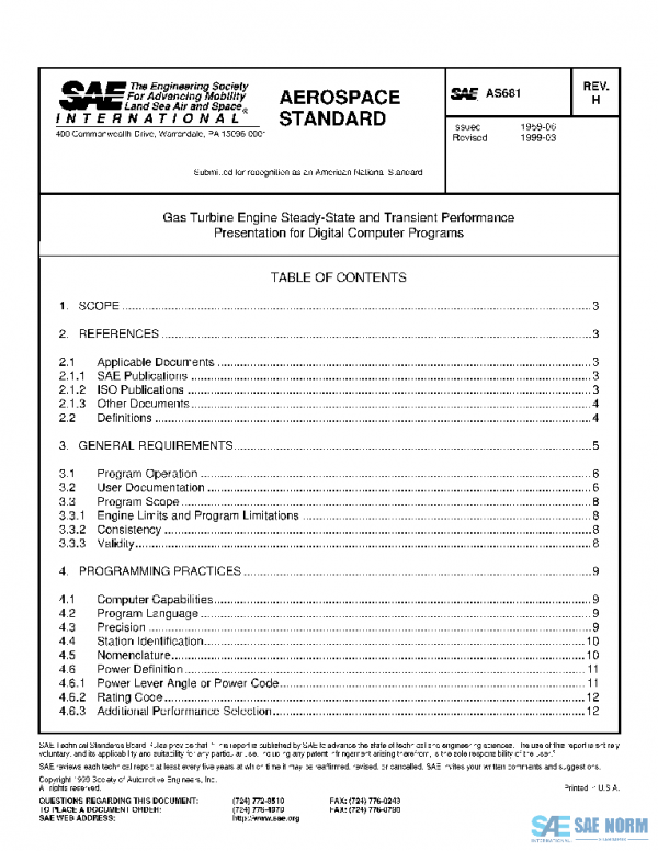 SAE AS681H PDF SAE AS681H PDF