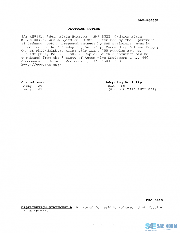 SAE AS9881 PDF SAE AS9881 PDF