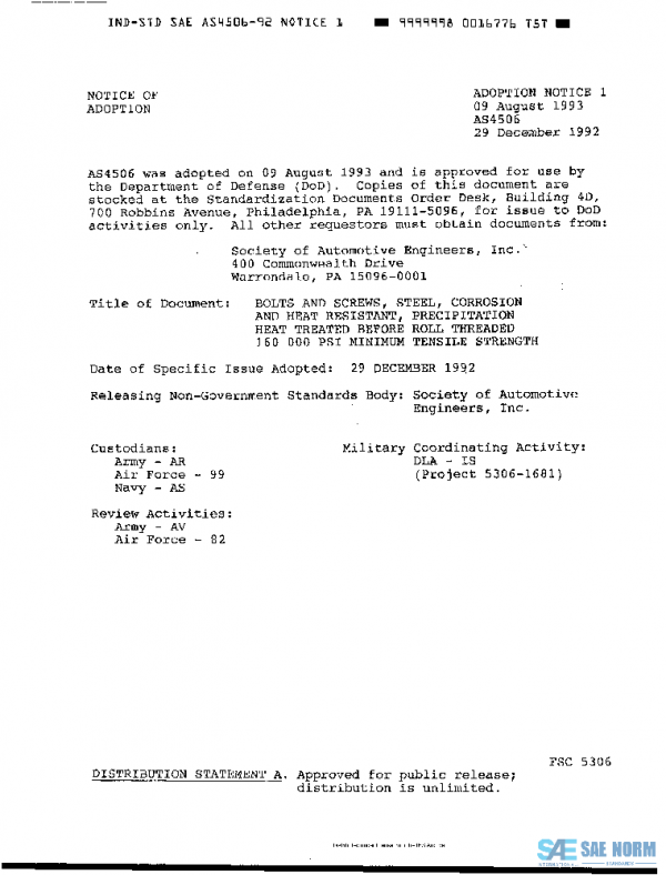 SAE AS4506 PDF SAE AS4506 PDF