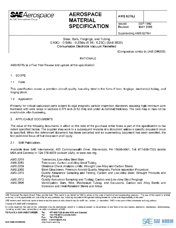 SAE AMS6276J PDF