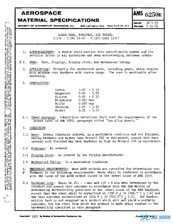 SAE AMS6250E PDF