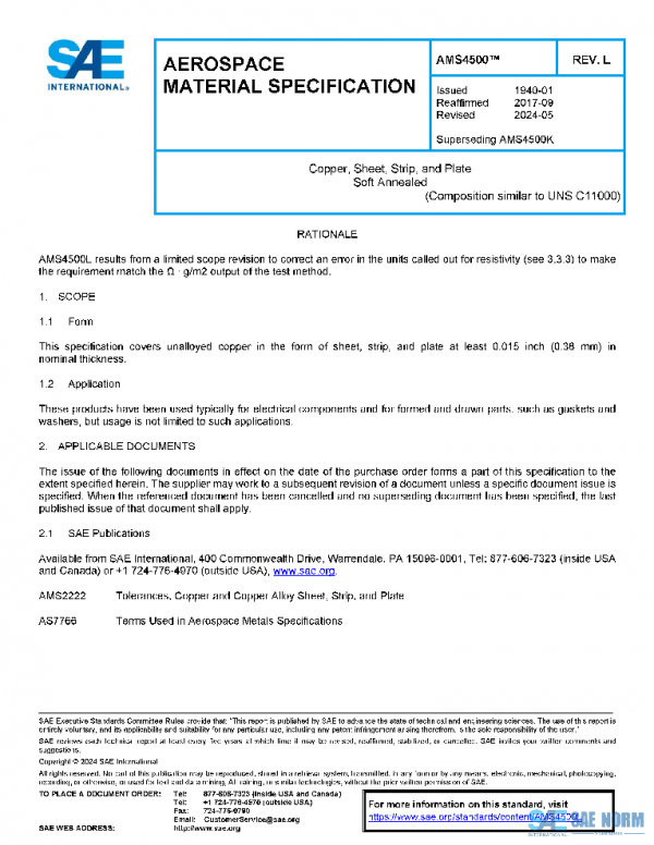 SAE AMS4500L PDF SAE AMS4500L PDF