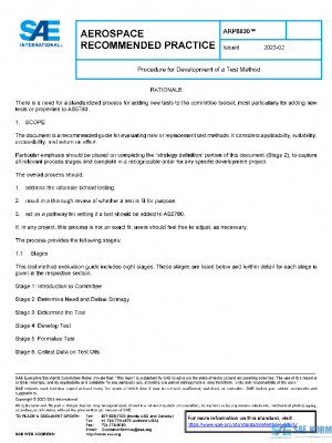 SAE ARP8830 PDF