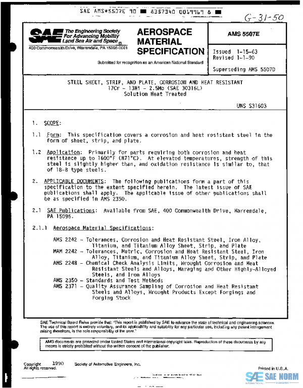 SAE AMS5507E PDF