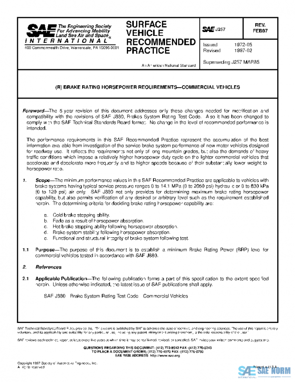 SAE J257_199702 PDF