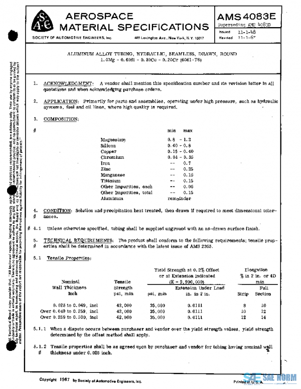 SAE AMS4083E PDF SAE AMS4083E PDF