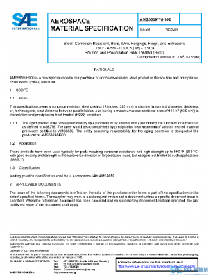 SAE AMS5659/H900 PDF