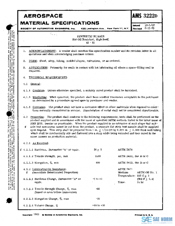 SAE AMS3222D PDF SAE AMS3222D PDF