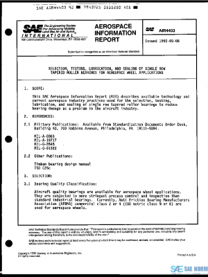 SAE AIR4403 PDF