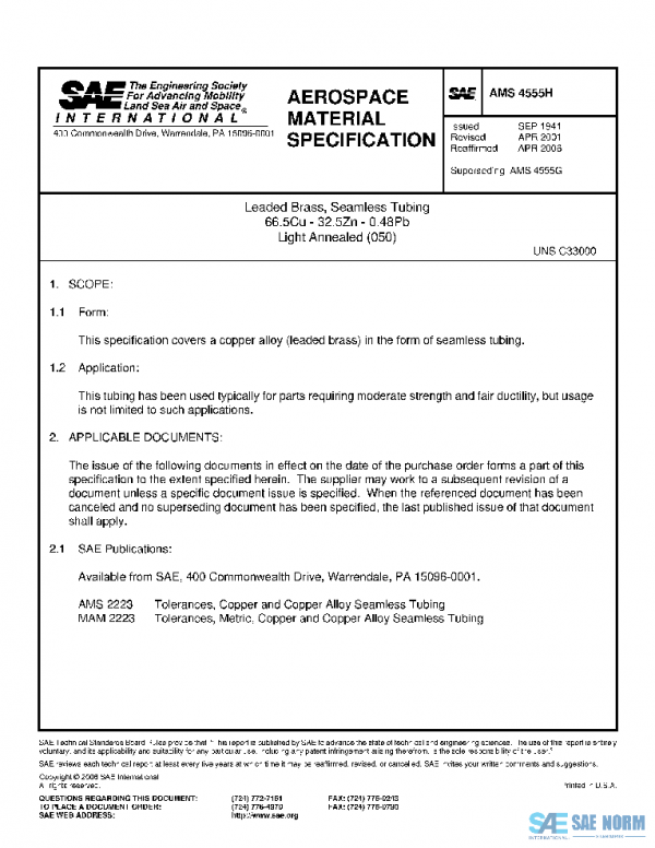 SAE AMS4555H PDF