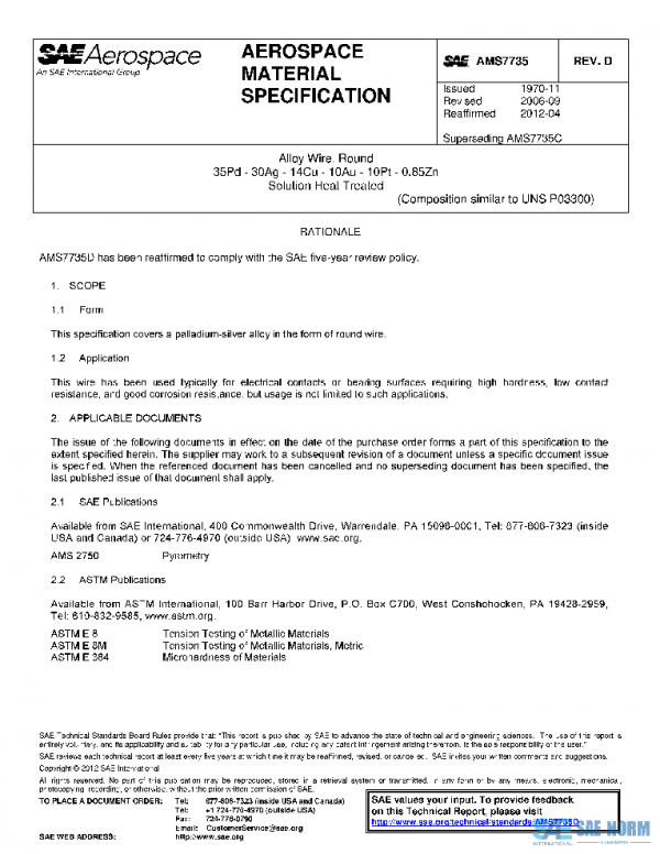 SAE AMS7735D PDF