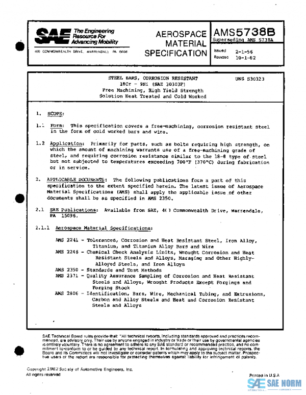SAE AMS5738B PDF