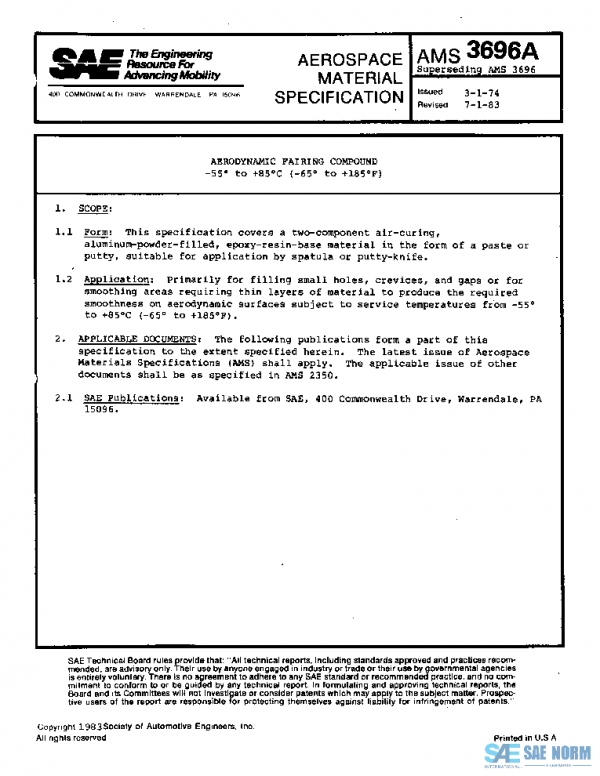 SAE AMS3696A PDF
