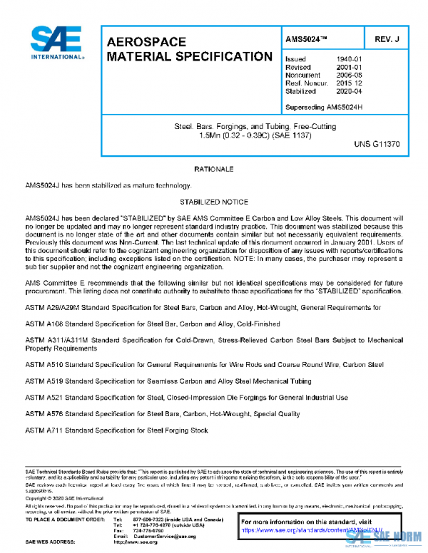 SAE AMS5024J PDF