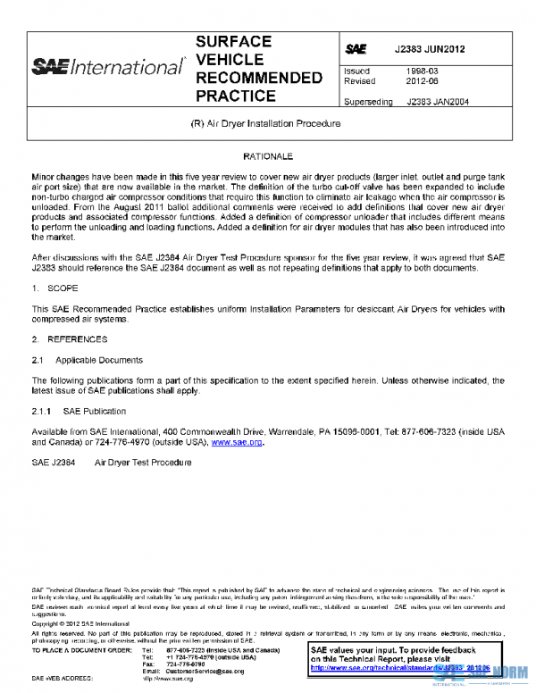 SAE J2383_201206 PDF SAE J2383_201206 PDF