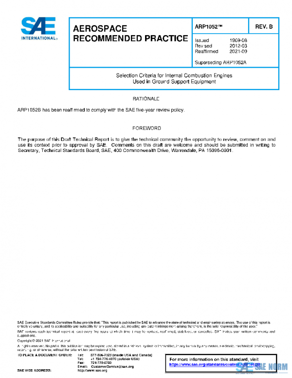 SAE ARP1052B PDF