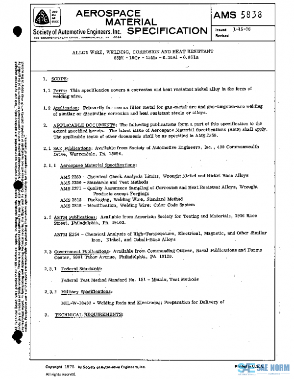 SAE AMS5838 PDF