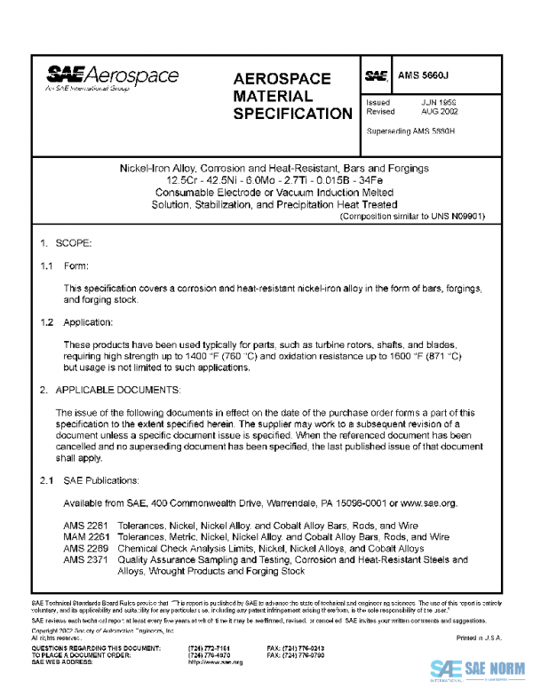 SAE AMS5660J PDF
