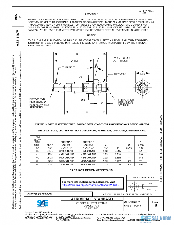 SAE AS21940B PDF SAE AS21940B PDF