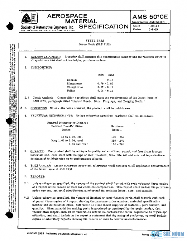 SAE AMS5010E PDF