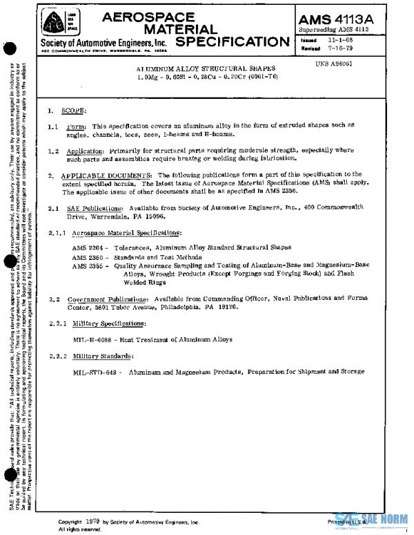 SAE AMS4113A PDF