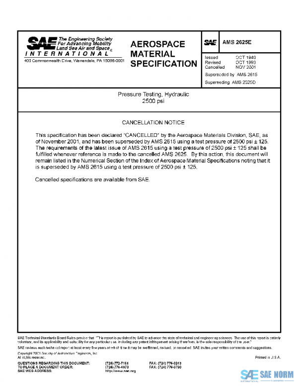 SAE AMS2625E PDF